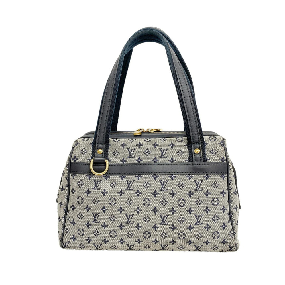 Louis Vuitton Monogram Mini Josephine PM Handbag M92049 Blue Women's